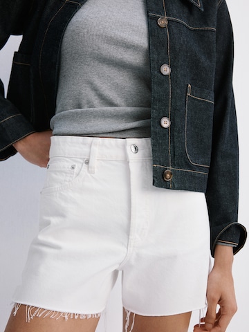 MANGO - regular Vaquero 'ANDY' en blanco