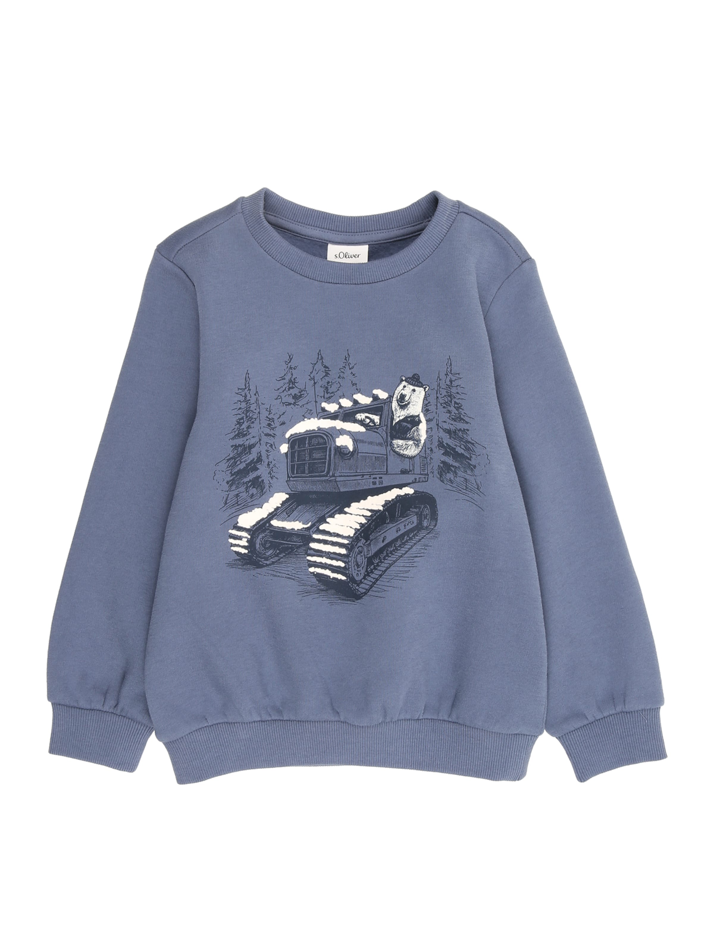 s.Oliver Sweatshirt i blå: framsida