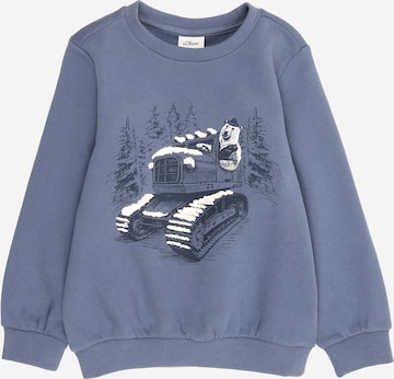 s.OliverSweater majica - plava boja: prednji dio