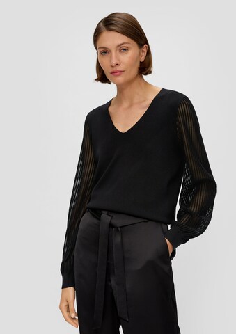 Pull-over s.Oliver BLACK LABEL en noir : devant