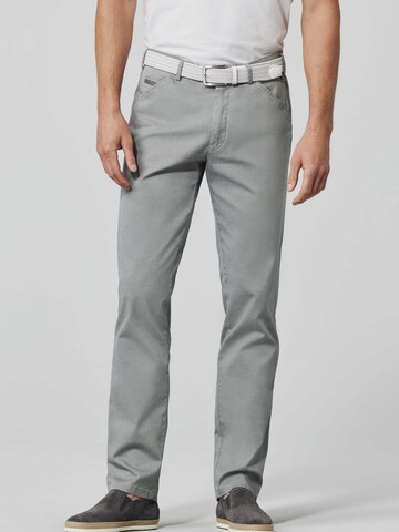 Regular Pantalon chino MEYER en gris : devant