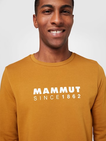 MAMMUT Tapered Sportsweatshirt in Gelb