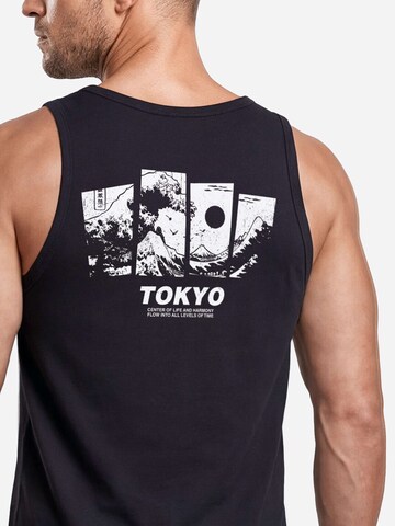 Neverless Shirt 'Tokyo Wave'‌‌‌‌‌‌‌‌‌‌ in Schwarz