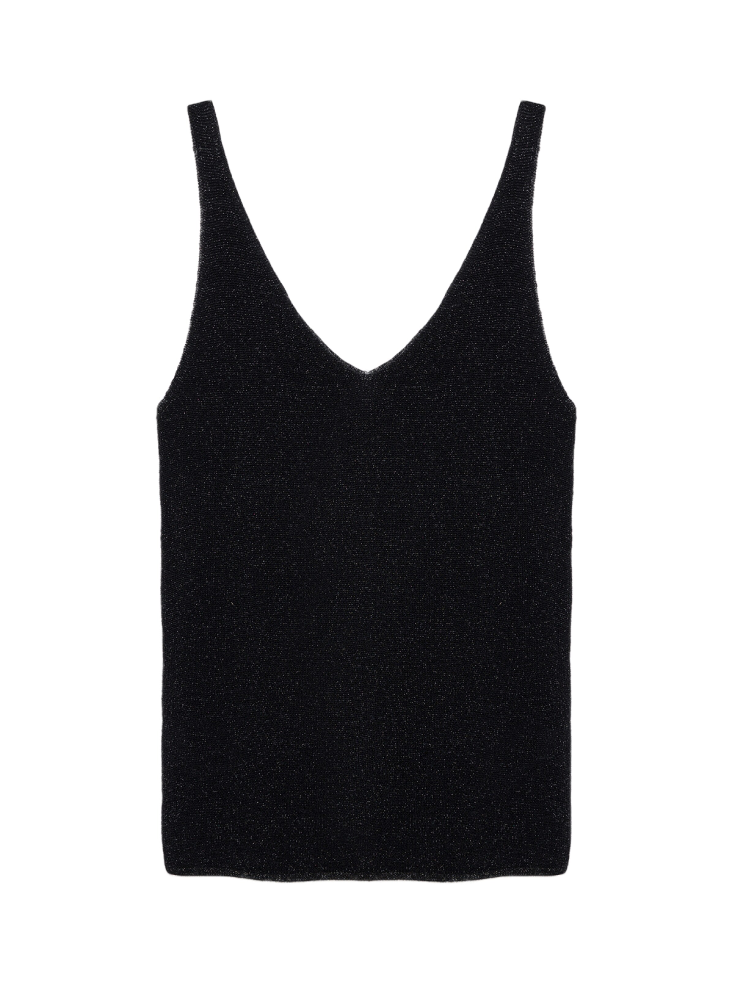 No Matter What Knitted top in Black: front