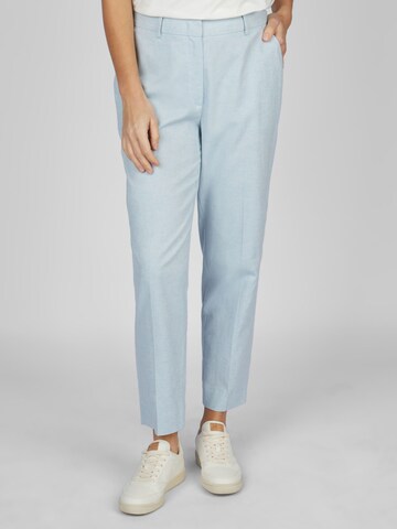 Coupe slim Pantalon 'Hira' Lovely Sisters en bleu : devant