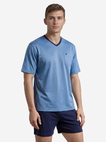 HAJO - Pijama corto 'Klima Light' en azul