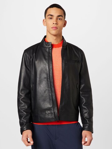 JOOP! Jeans Between-Season Jacket 'Cleo' in Black: front