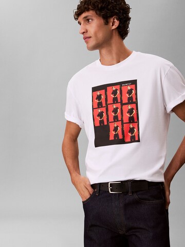 T-Shirt 'Outtakes' Calvin Klein en blanc