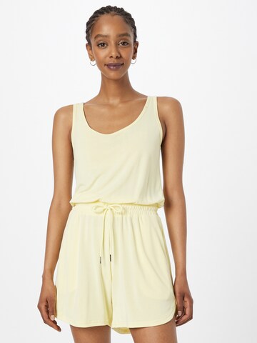 Urban Classics Jumpsuit in Yellow: front