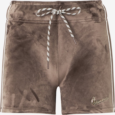 Nike Sportswear Hlače veličine 34 u smeđa / cappuccino / tamno smeđa / bijela, Pregled proizvoda