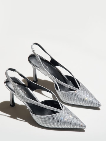 Estro - Zapatos destalonado '2370-2' en plata