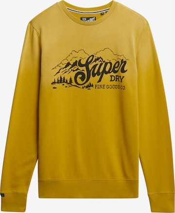 Superdry Sweatshirt in Geel: voorkant
