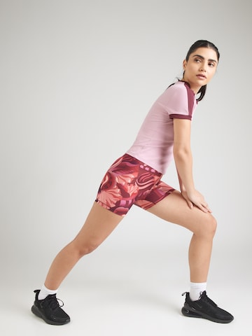 PUMA - Slimfit Calças de desporto em vermelho