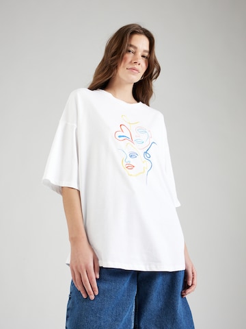 GLAMOROUS T-shirt i vit: framsida