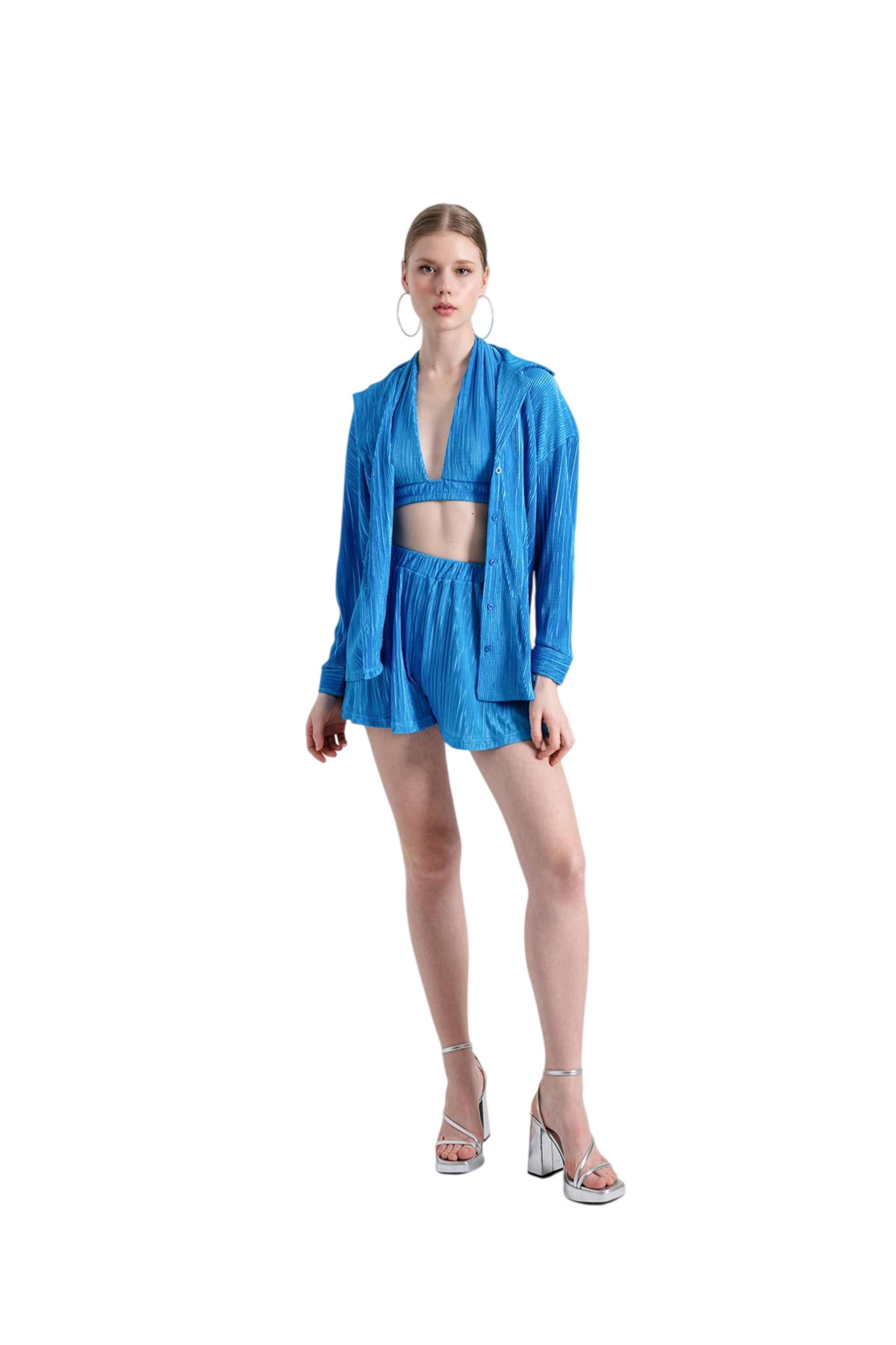 HOLLY LOLLY Korzetová Top – modrá