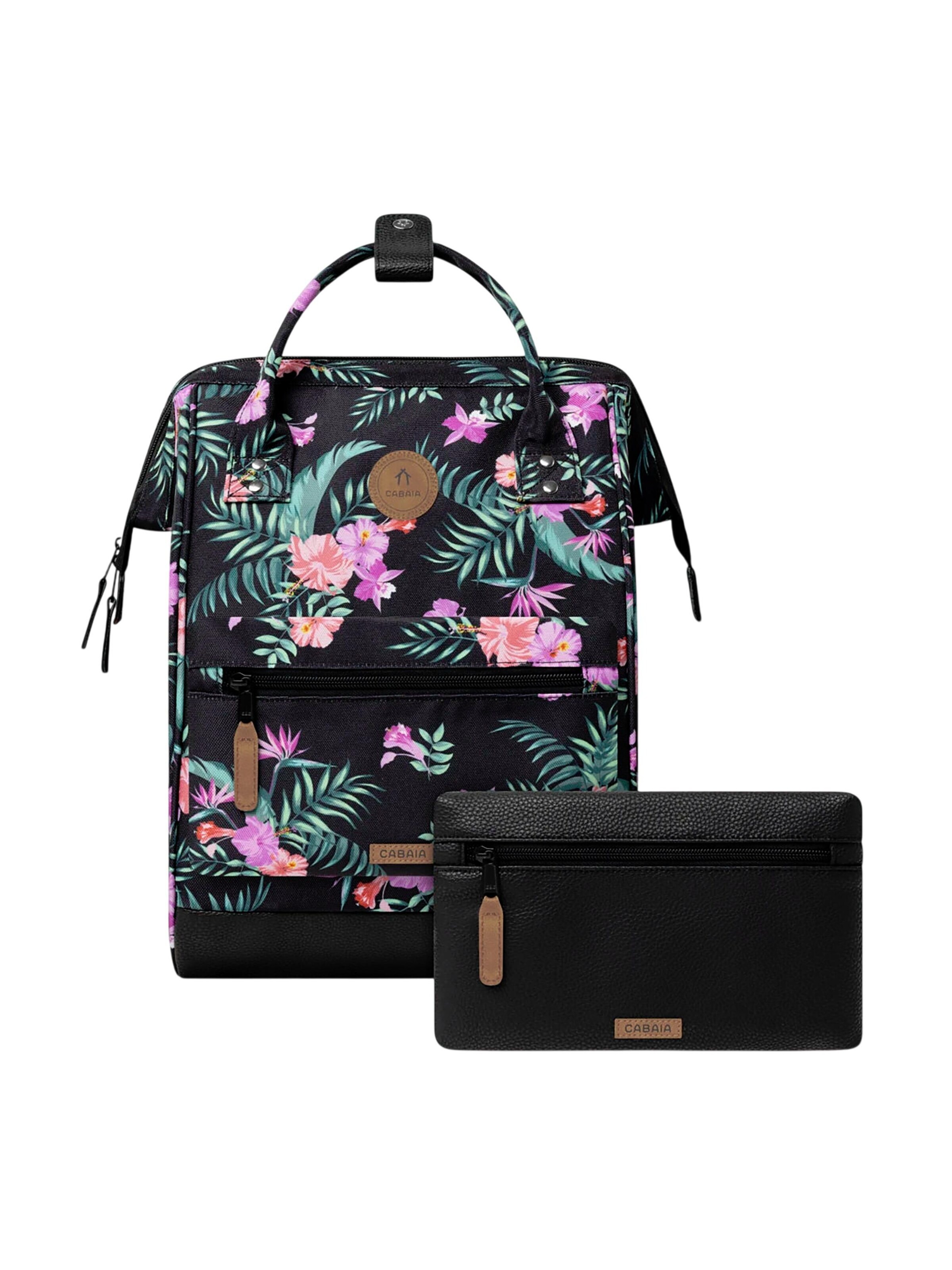 Cabaia Rucksack 'Medium Valladolid' in Schwarz: Vorderseite