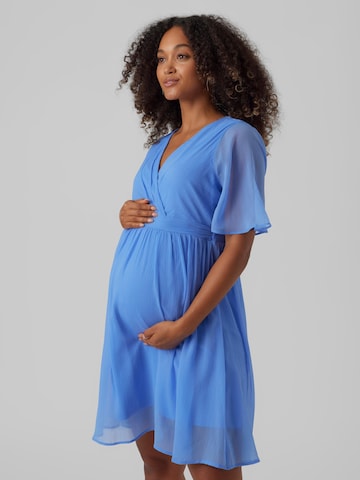Vero Moda Maternity Obleka 'Mia' | modra barva: sprednja stran