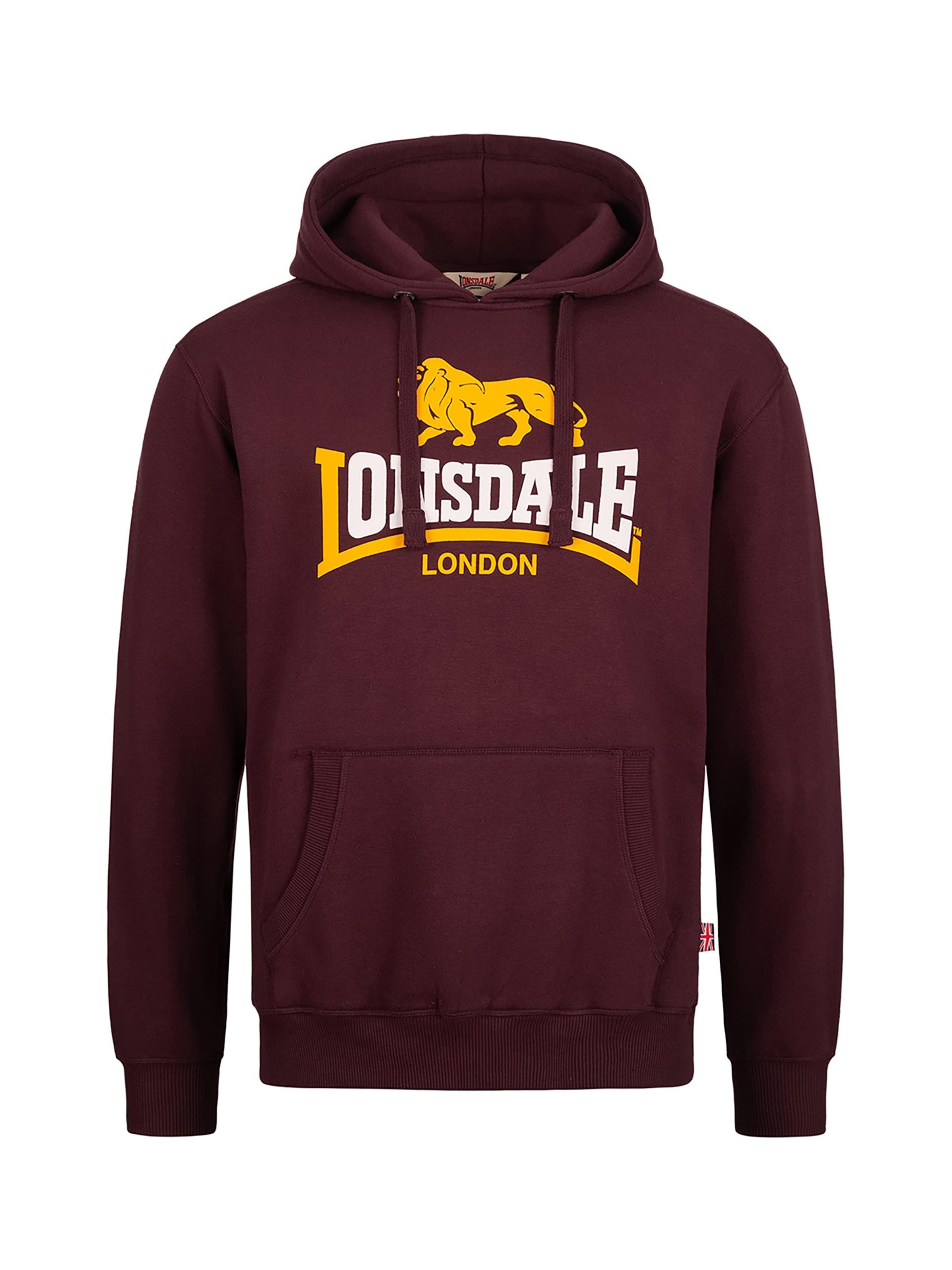 LONSDALE Sweatshirt 'Thurning' in Red: front