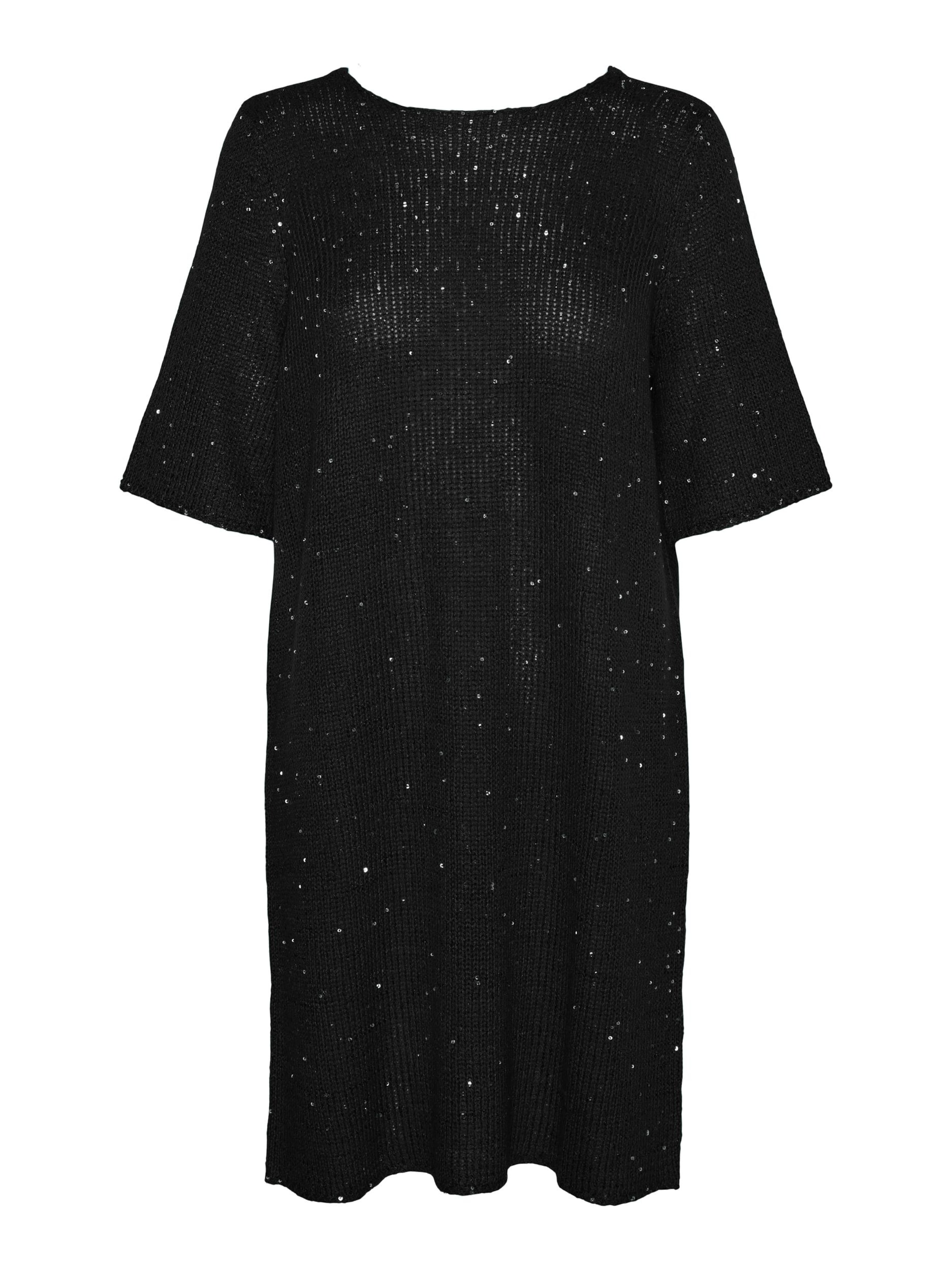 VERO MODA Strickkleid 'Leilani' in Schwarz: Vorderseite