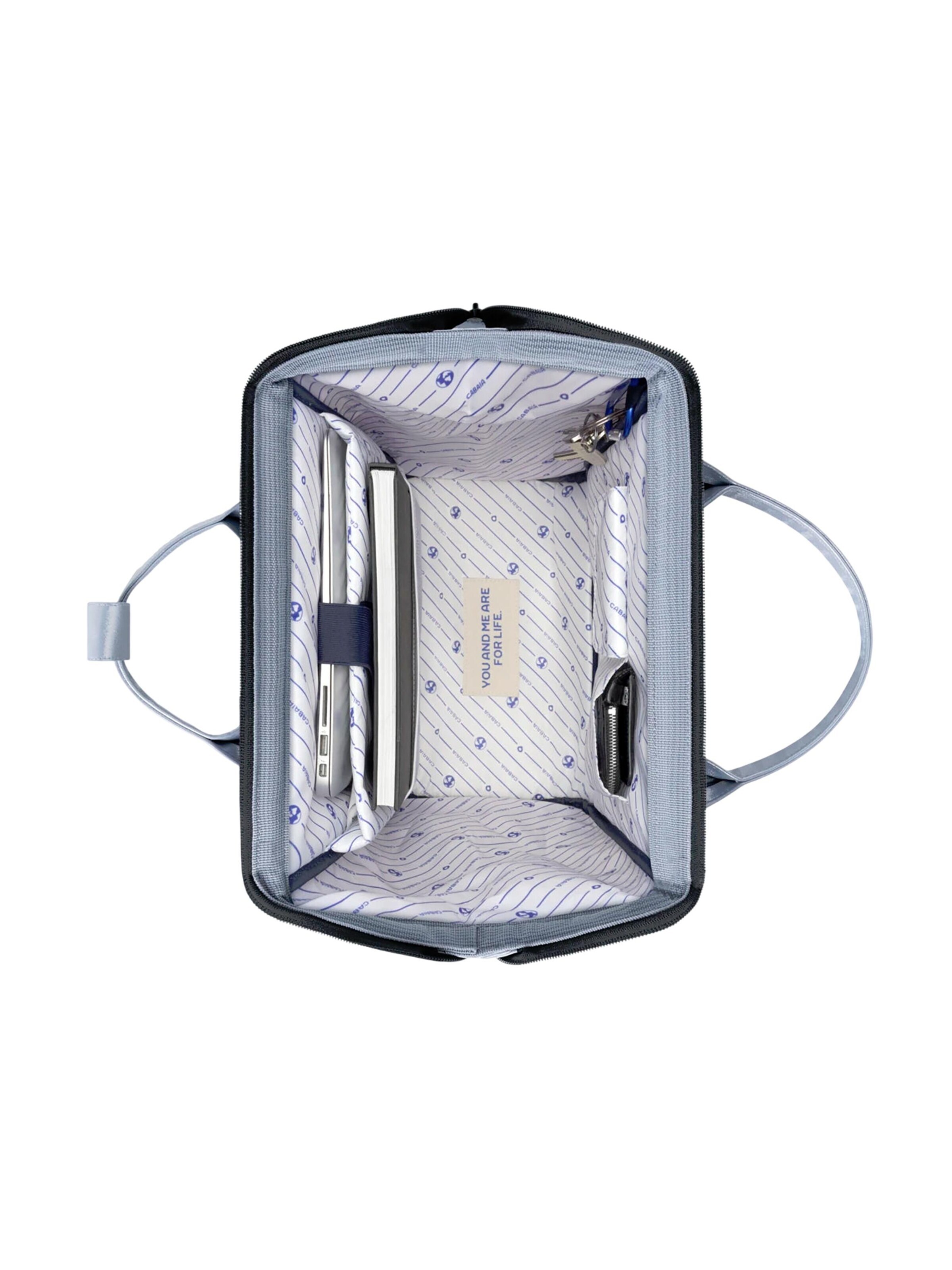 Cabaia Backpack 'Large Fiji' in Silver