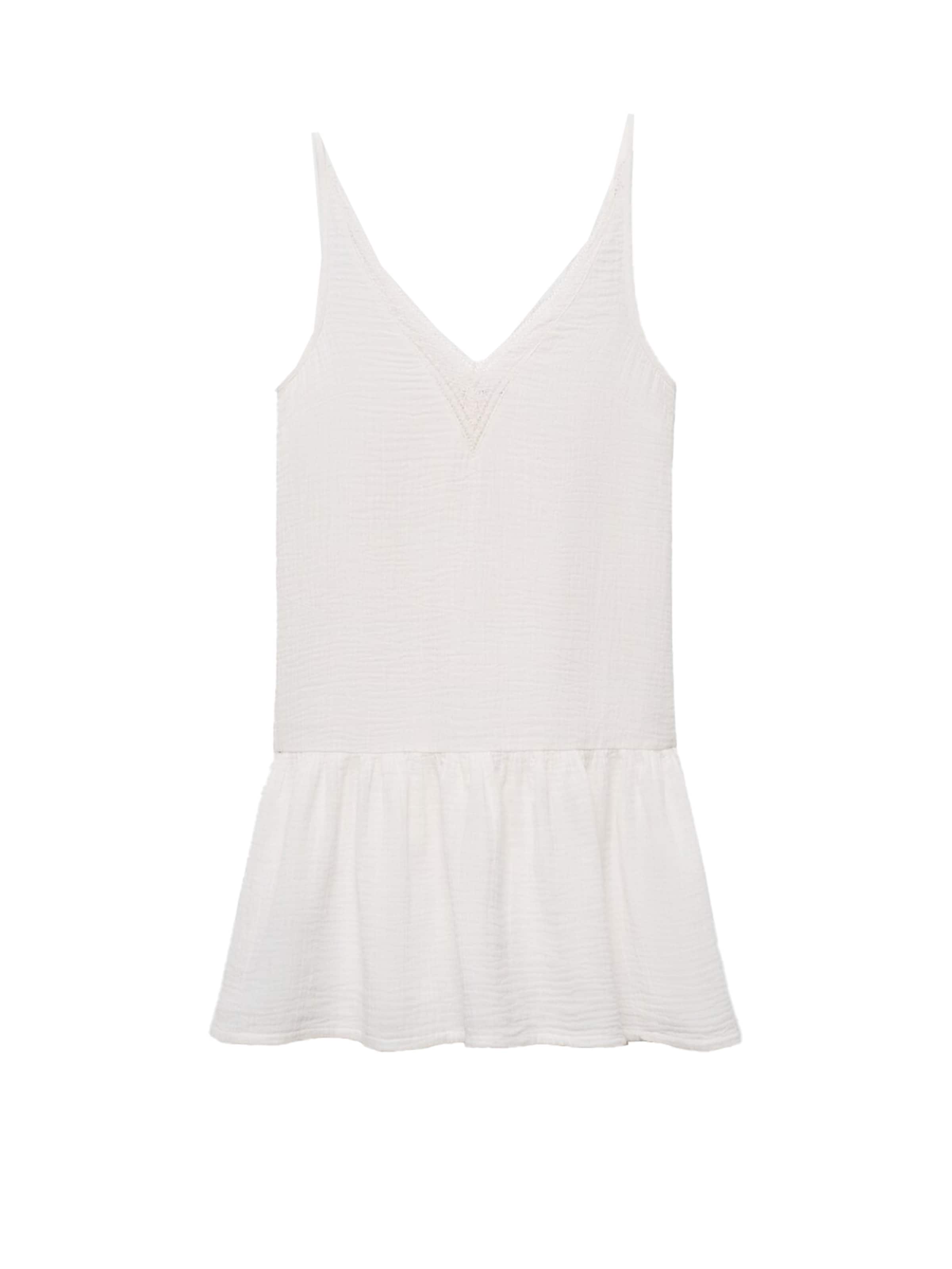 MANGO TEEN - Vestido 'ARENA' en blanco: frente