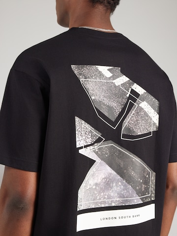 BOSS Shirt 'Te_Frame' in Black