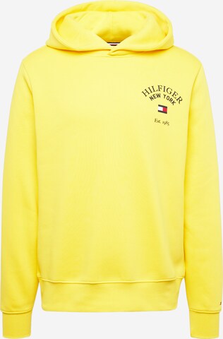 Sweat-shirt 'ARCHED VARSITY' TOMMY HILFIGER en jaune : devant