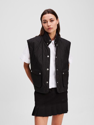 Gilet KARL LAGERFELD JEANS en noir : devant