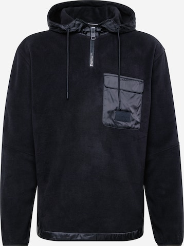 Calvin Klein Jeans - Sweatshirt em preto: frente