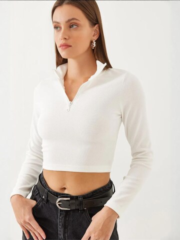 Bianco Lucci Shirt in Wit: voorkant