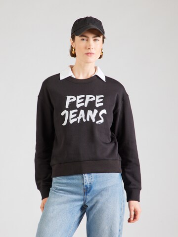 Pepe Jeans Sweatshirt i svart: framsida