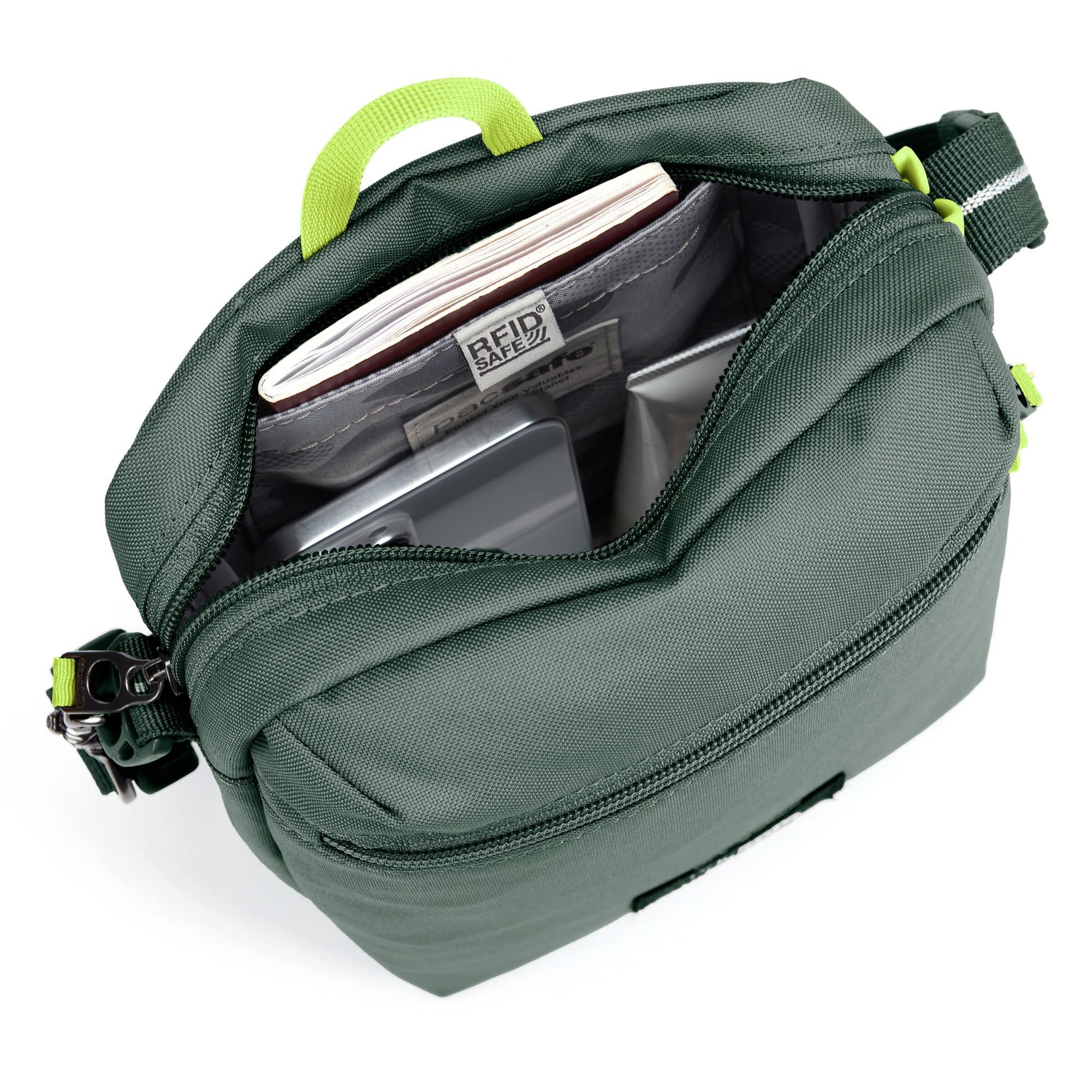 Sac à bandoulière 'GO Festival' Pacsafe en vert