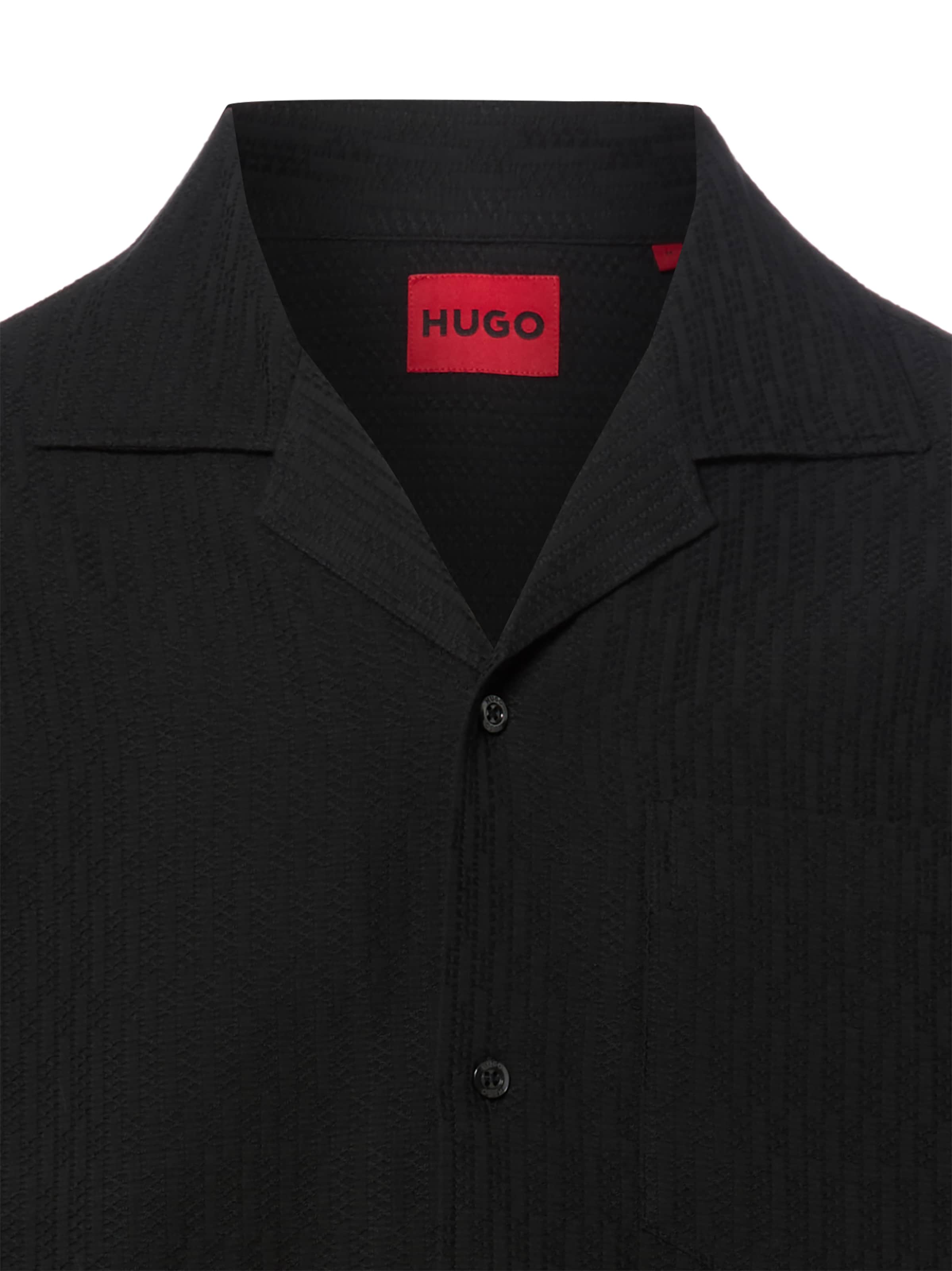 Coupe regular Chemise 'Exolino' HUGO en noir