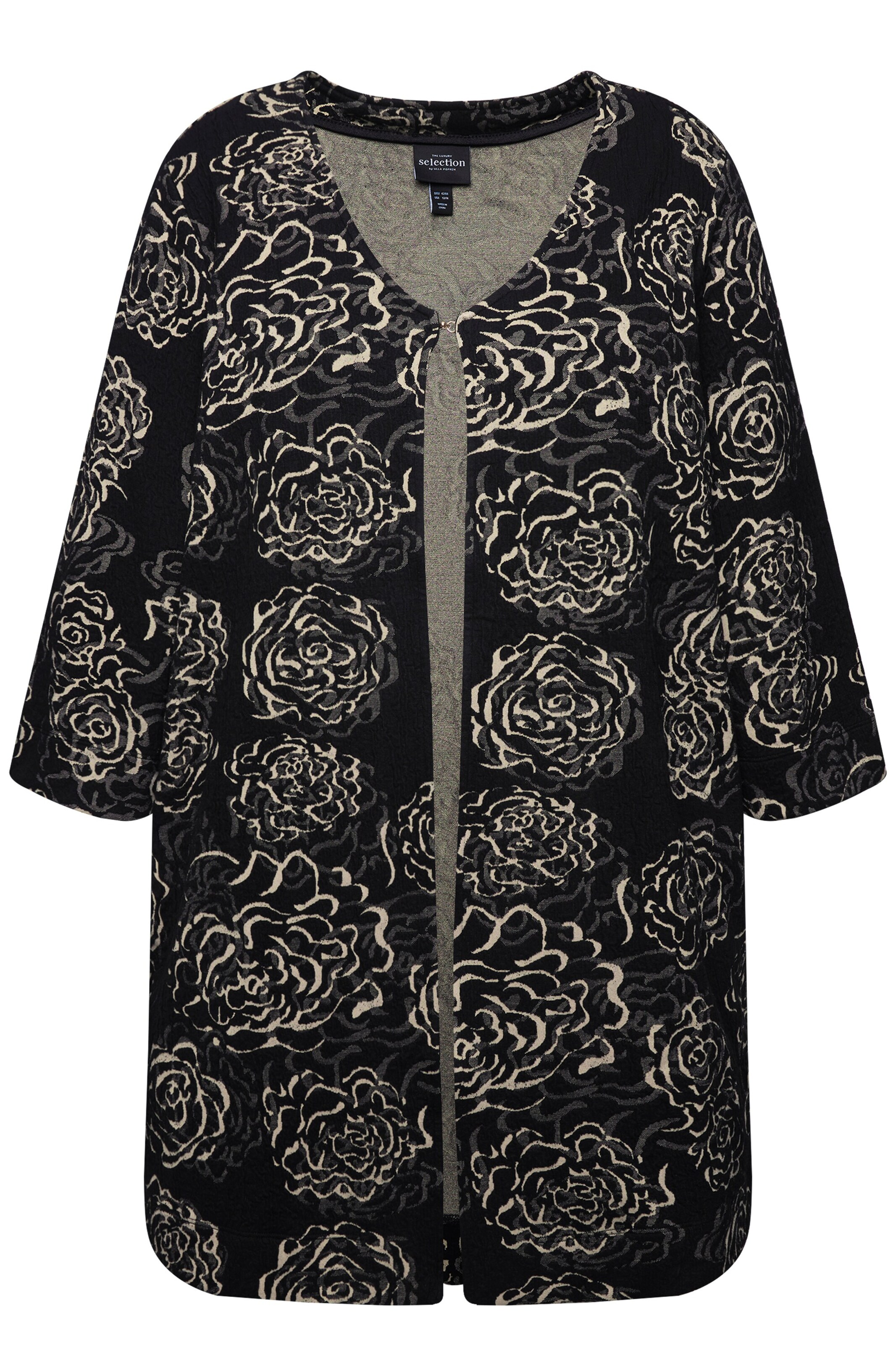 Ulla Popken Tuniek in Zwart: voorkant