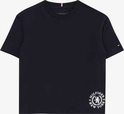 TOMMY HILFIGER T-Shirt en bleu nuit / blanc, Vue avec produit
