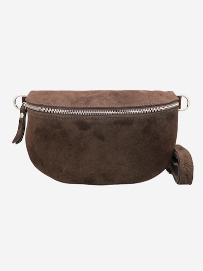 Adel Bags Bæltetaske 'Suede' i mørkebrun, Produktvisning
