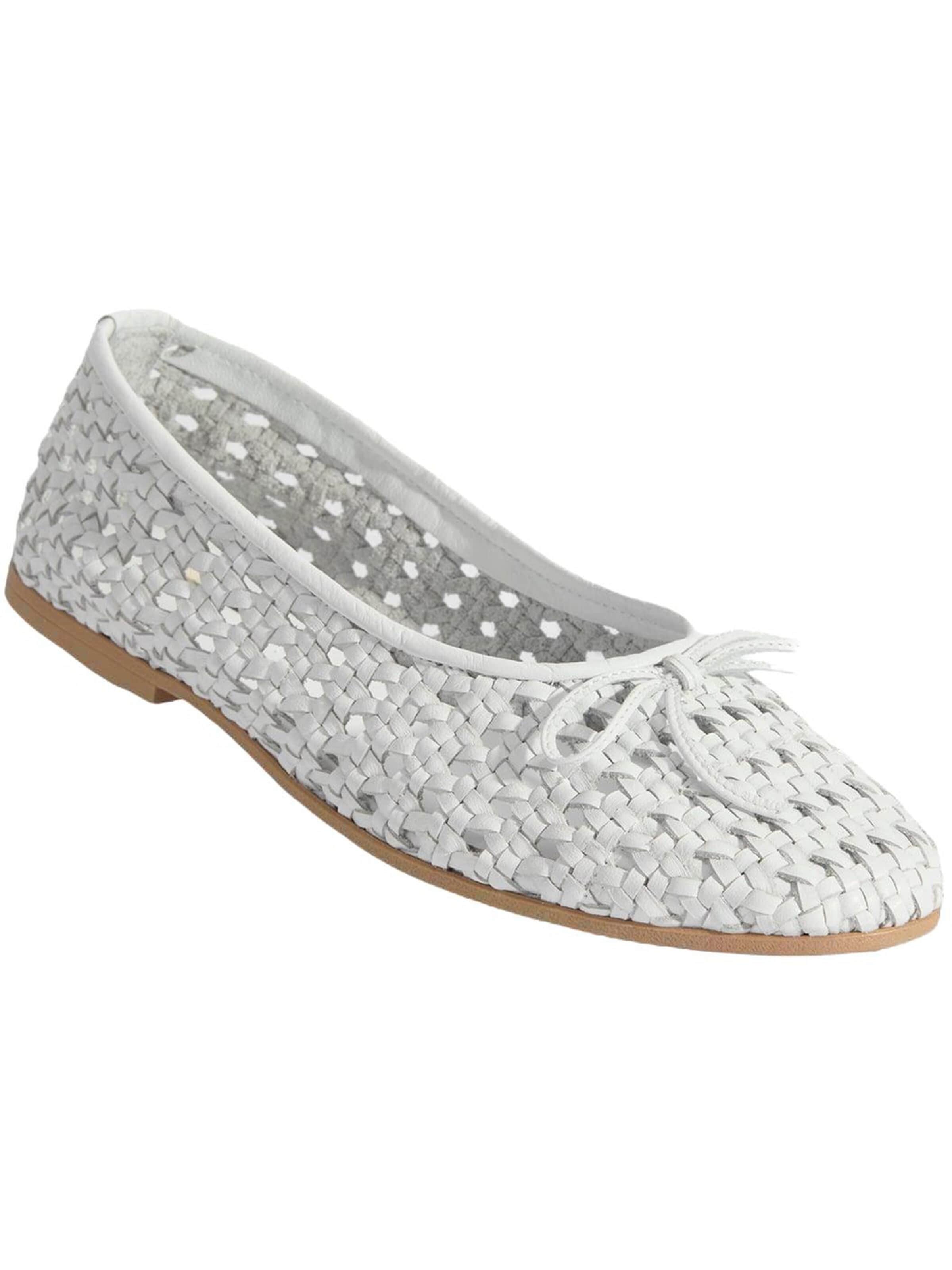 Desa Ballet Flats 'Ballettschuhe' in White