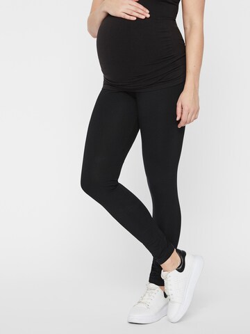 MAMALICIOUS Skinny Leggings 'Emma' in Zwart