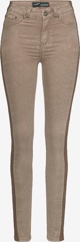 ARIZONA Skinny Jeans in Brown: front