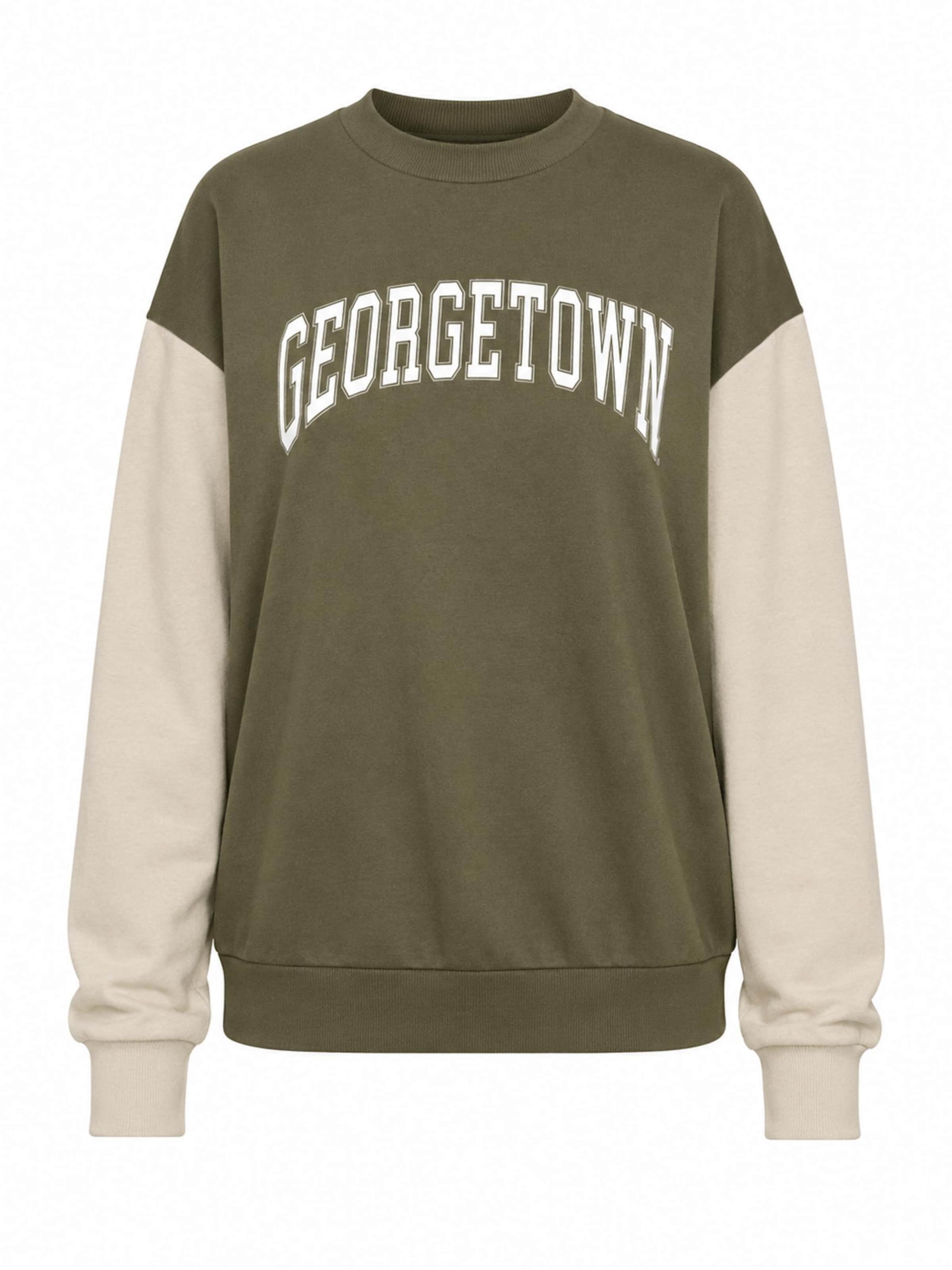 Worldclassca Sweatshirt 'Damen Sweatshirt "Georgetown"' in Green: front