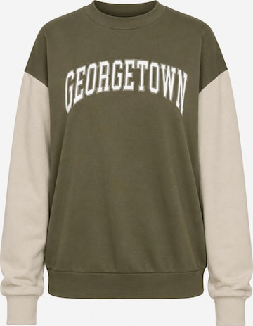 Worldclassca Sweatshirt 'Damen Sweatshirt "Georgetown"' in Green: front