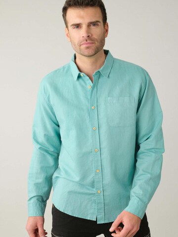 Coupe regular Chemise 'Sole' Deeluxe en bleu