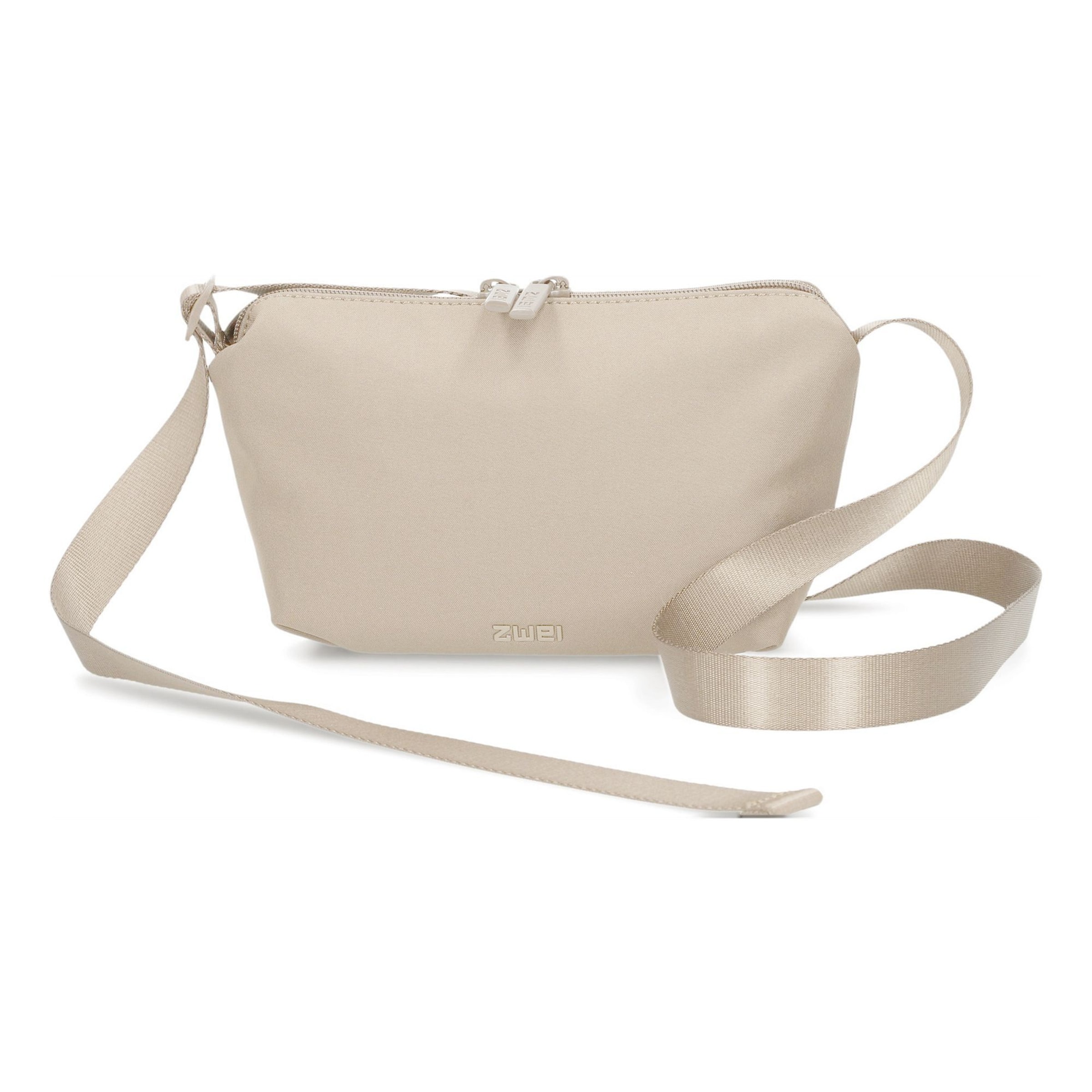 Sac à bandoulière ZWEI en beige : devant