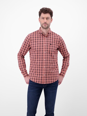 LERROS Regular fit Button Up Shirt in Red: front