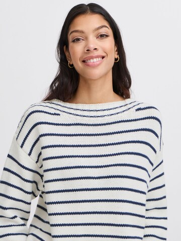 b.young - Pullover ' BYNAGLA STRIPED JUMPER - ' em branco