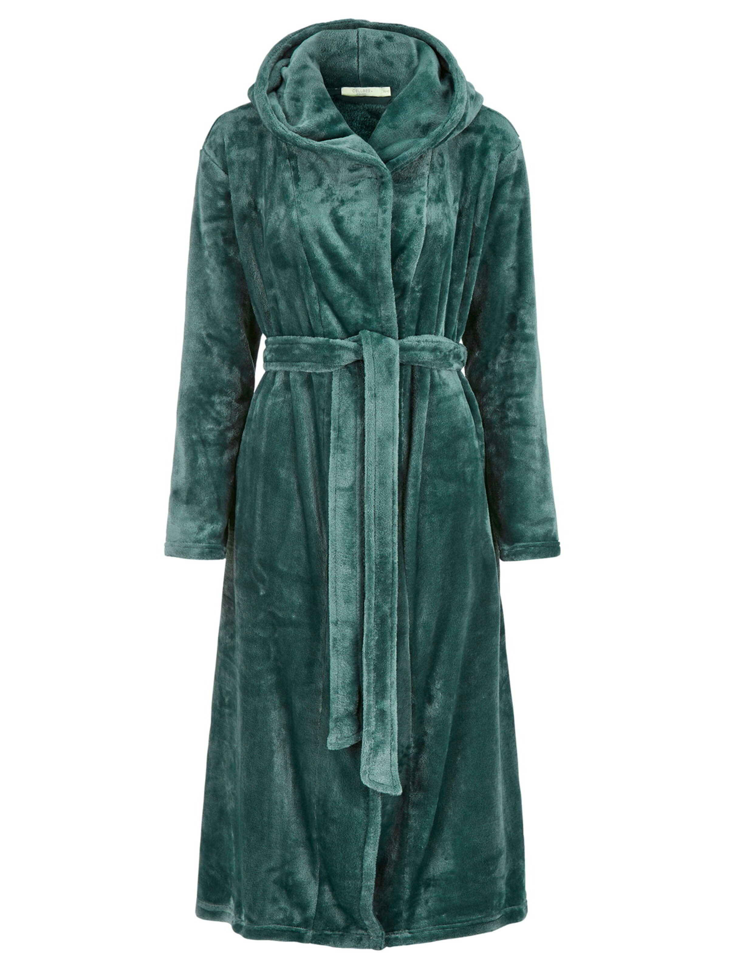 Cellbes of Sweden Morgenmantel in Grün: Vorderseite