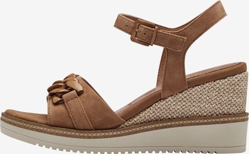 TAMARIS Strap Sandals in Brown