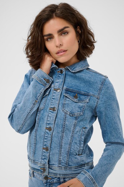 Kaffe Overgangsjakke 'KAVilma' i XS i blue denim, Produktvisning
