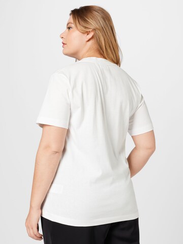 Calvin Klein Curve - Camiseta 'INCLUSIVE' en blanco