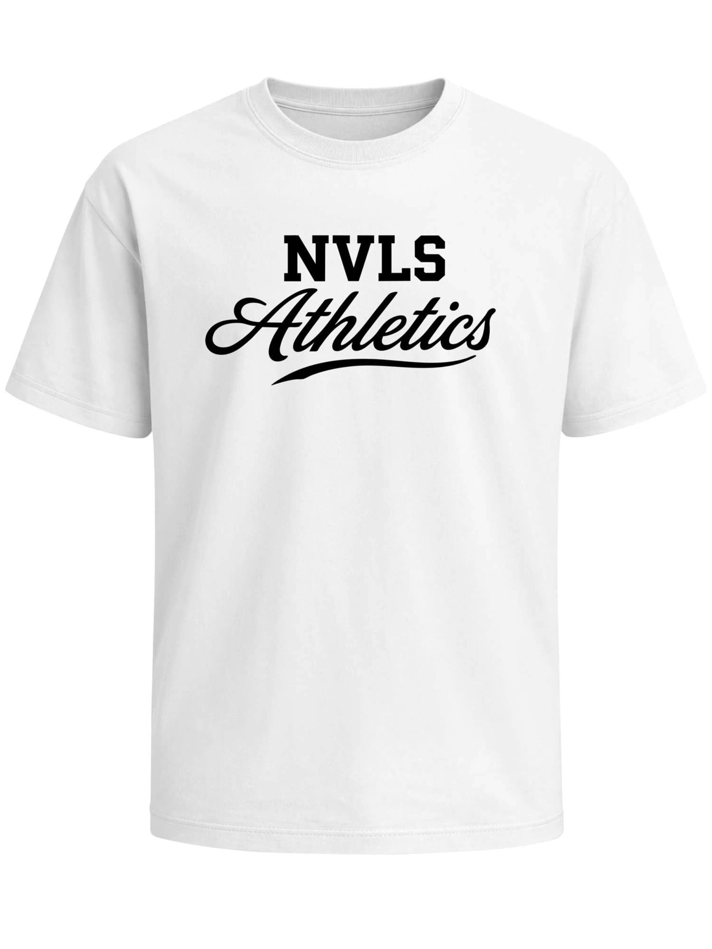 Neverless Shirt 'NVLS Athletics' in White: front